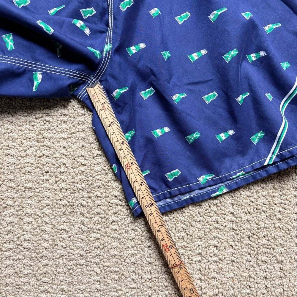 Polo Ralph Lauren Mens Navy Blue Nautical Flag Board Shorts Swim‎ Trunks Size 40